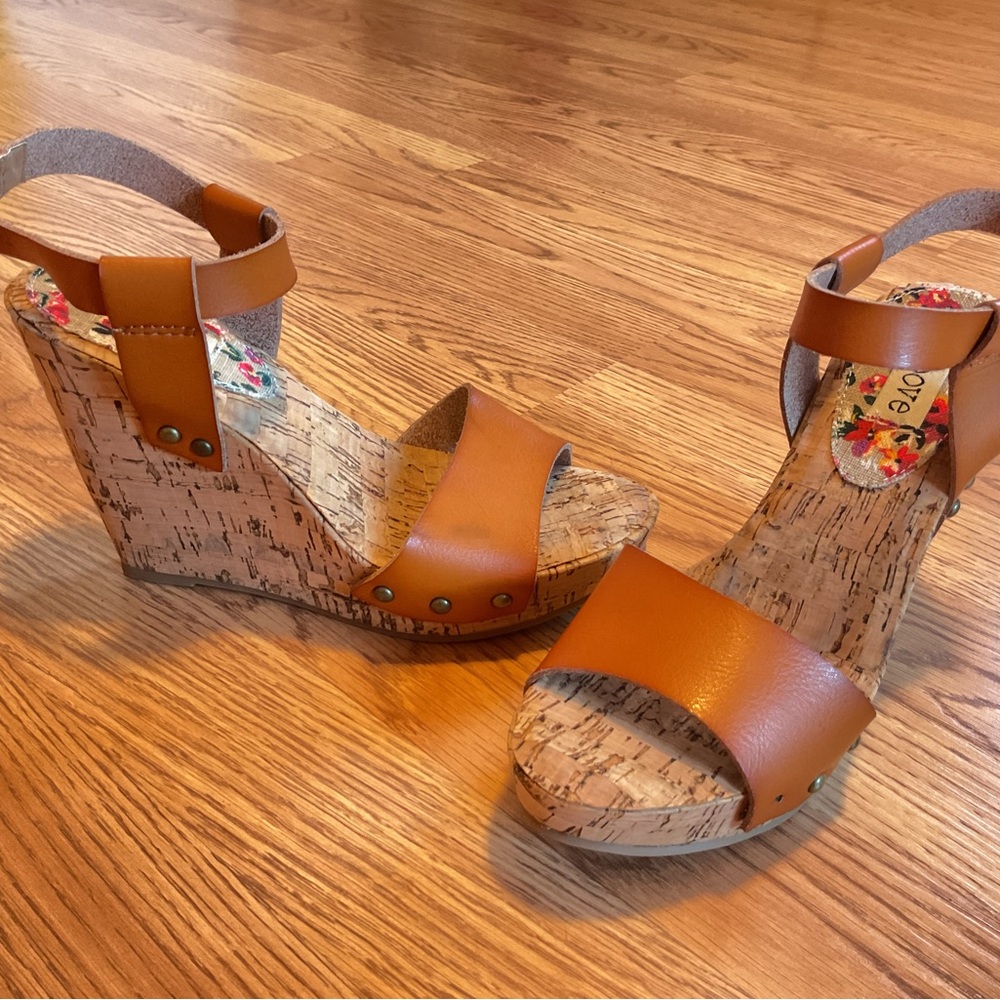 Brown Wedge Sandals
